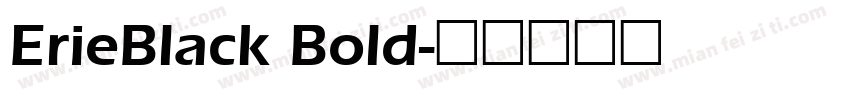 ErieBlack Bold字体转换